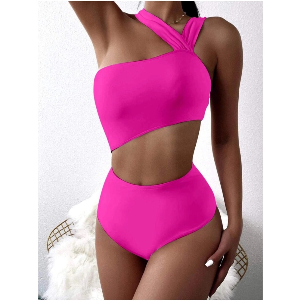 Cut out high waisted strappy monokini One Piece Swim - Picture 8 of 10